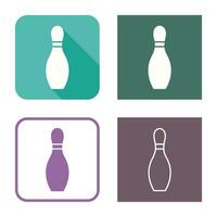 Unique Bowling Pin Vector Icon