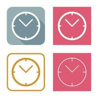 Unique Clock Vector Icon