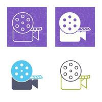 Unique Video Reel Vector Icon