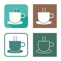 icono de vector de café caliente único