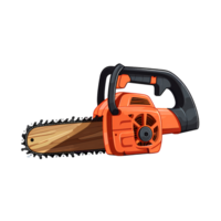 Ai generated chainsaw on a transparent background png