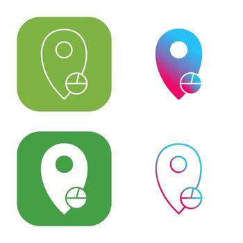 Location Statistics Vector Icon