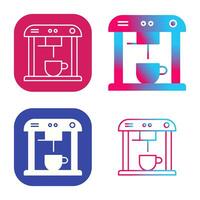 Unique Coffee Machine Vector Icon