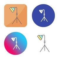 Unique Light Stand Vector Icon