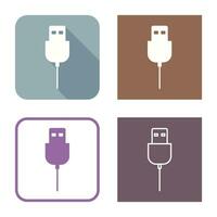 Unique USB Cable Vector Icon