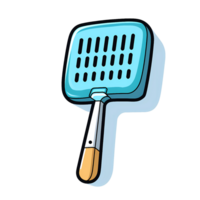 Ai generated spatula icon in cartoon style on transparent background png