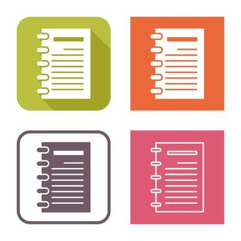 Notepad Vector Icon
