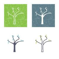 árbol sin hojas vector icono