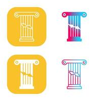 Broken Pillar Vector Icon