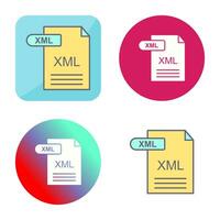 icono de vector xml