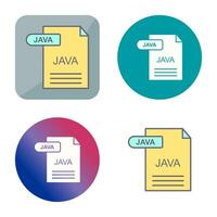 icono de vector de java