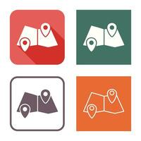 Folded Map Vector Icon