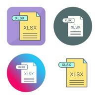 icono de vector xlsx