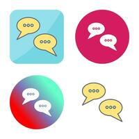 icono de vector de burbujas de conversación