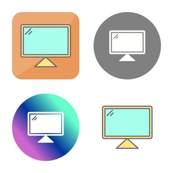 icono de vector de computadora