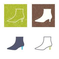 botas con tacones vector icono