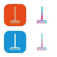 Fork picking Leaves Vector Icon