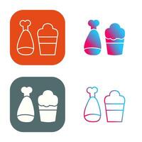 Food and Beer Vector Icon