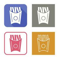 Unique French Fries Vector Icon