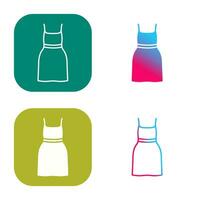 Cocktail Dress Vector Icon