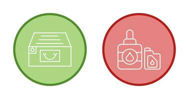 File Cabinet and Ink Cartridge Icon vector