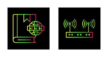 Website and Wireless Icon vector