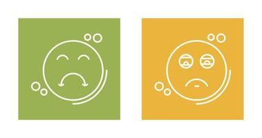 Tired and Upset Icon vector