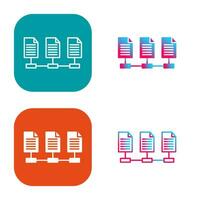 icono de vector de archivos de red