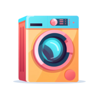 Ai generated washing machine icon on a transparent background png