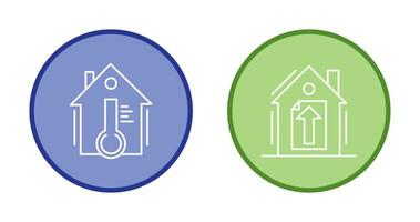 Temperature and Upload Icon vector