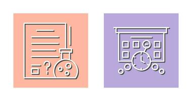 Hypothsis and Deadline Icon vector