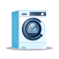 ai gerado lavando máquina ícone em uma transparente fundo png