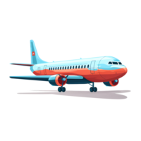 Ai generated airplane flying on a transparent background png