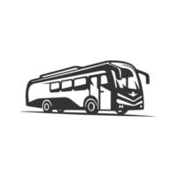 Logo of bus icon school bus vector isolated transport bus silhouette