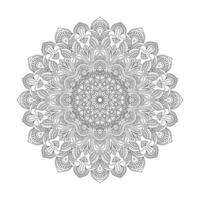 Whimsical petals adult mandala coloring book page for kdp book interior vector