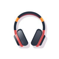 ai generado auriculares icono en transparente antecedentes png