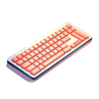 ai generiert Computer Tastatur auf ein transparent Hintergrund png