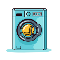 Ai generated washing machine icon on a transparent background png