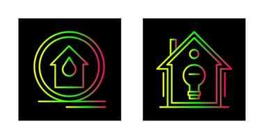 Fire Alarm and Home Automation Icon vector