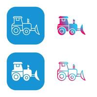 Industrial Tractor Vector Icon