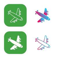 Landing Airplane Vector Icon