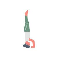 Tripod Headstand Icon in vector. illustration vector