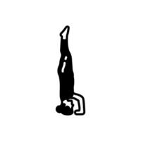 Tripod Headstand Icon in vector. illustration vector