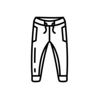 yoga pantalón icono en vector. ilustración vector