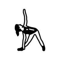 Triangle Pose Icon in vector. illustration vector