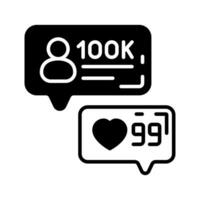 Followers icon in vector. Illustration vector