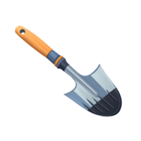 Ai generated shovel with a handle on a transparent background png