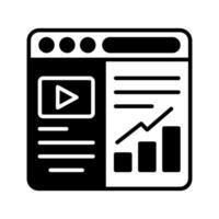 Statistics icon in vector. Illustration vector