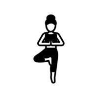 Tree Pose Icon in vector. illustration vector