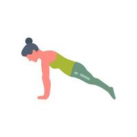 Plank Pose Icon in vector. illustration vector